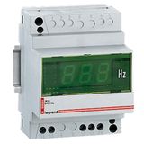 Digital frequency meter Lexic - 40-80 Hz display - 4 modules - fixing on rail