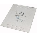 Mounting plate, +mounting kit, for GS 3, vertical, 3p, HxW=600x600mm