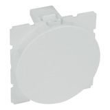 Blank module Arteor - round - 2 modules - soft alu