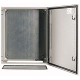 Wall enclosure with mounting plate, HxWxD=600x500x250mm
