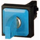 Key-operated actuator, 3 positions, blue, maintained