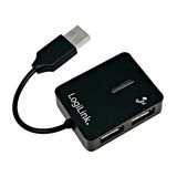 USB 2.0 Hub 4-Port, Smile, max, 480MBit, black