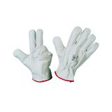 Leather gloves with PVC pump. 1p 005