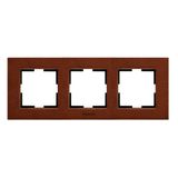 Karre Plus Accessory Wooden - Cherry Three Gang Frame