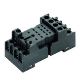 Relay socket, IP20, 4 CO contact , 10 A, Screw connection