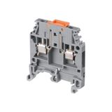 MODULAR TERMINAL BLOCKS, DISCONNECT, SCREW CLAMP TERMINAL BLOCK, GRAY, PRODUCT SPACING .196 IN [5 MM], 2 POSITION, SCREW TERMINAL