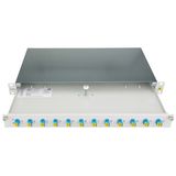 FO Patchpanel 19", 1U, sliding, for 24 fibers, LC, SM