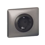 IN WALL CONNECTED POWER OUTLET SCHUKO STANDARD AUTO TERMINALS 16A GRAPHITE