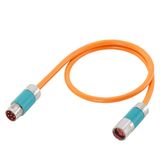 power cable, pre-assembled, Extension 4x 1.5+(2x1.5) C SPEED-CONNECT connector Sz. 1 (SIMODRIVE) UL/CSA DESINA MOTION-CONNECT 500 Dmax=13.1 mm