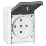 Plexo™ - Socket outlet IP44 - 32 A - 3P+N+E - 230 V~ - surface mounting - Grey