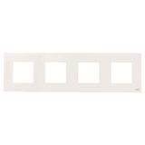 N2274 BL Frame 4-gang / 2+2+2+2-modules - White