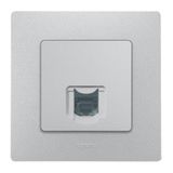 RJ45 socket Niloé category 6 FTP with silver cover plate