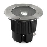 Recessed uplighting IP65-IP67 Gea Power LED Round  ø130mm LED 6W 3000K AISI 316 stainless steel 460lm