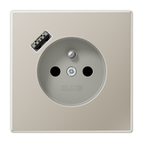 Socket Fren/Belg syst. LED pilot light ES1520F-OLNW