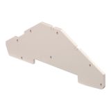 END SECTIONS, GREY, 2.5MM SPACING, 20 PIECE, DIN RAIL MOUNT,  FED5,L,B (V0)