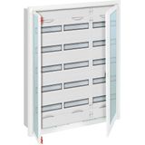 U63TR5 U Compact distribution board, Flush mounting, 180 SU, Isolated (Class II), IP31, Field Width: 3, Rows: 5, 984 mm x 810 mm x 120 mm