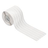 Device marking, Self-adhesive, 15 mm, Cotton fabric, white