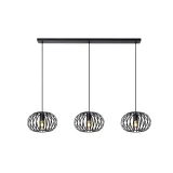 Lucide MANUELA - Pendant light - 3xE27 - Black