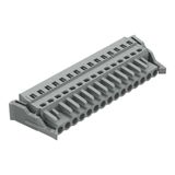 1-conductor female connector CAGE CLAMP® 2.5 mm² gray