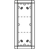 Surface-mounted frame 3 module places, white