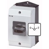 Multi-speed switches, T3, 32 A, surface mounting, 4 contact unit(s), Contacts: 8, 60 °, maintained, With 0 (Off) position, 0-1-2, Design number 8440