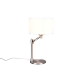 Cassio table lamp E27 brushed steel