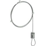 Kit (5 meter steel cable with self-locking clamp) for LBplus lighting pipe