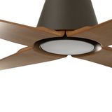 TYPHOON DC Ø1300MM BROWN 4B WOOD IP44 19W 3000K