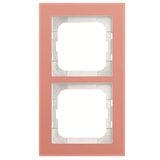 1722-227 Cover Frame Busch-axcent® glass coral