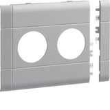 Frontplate 2-gang socket BR 120 lg