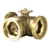 VBG61.40-25 - 3-port ball valve, externally threaded, PN40, DN40, kvs 25