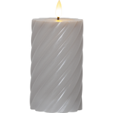 LED Pillar Candle Flamme Swirl