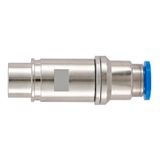 Pneum.contact metal OD 8mm,female+valve