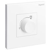 Galion - 1 gang 5 to 300 watts -incandescent or 5 to 75 watts led rotary dimmer -100-240 volts - 50/60 HZ -White