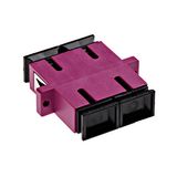 Standard SC-Duplex Coupling MM Polymer case Violett