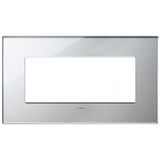 Plate 5M BS mirror glass ice silver