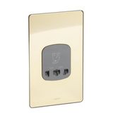 Synergy™ Sleek - shaver socket Glossy gold