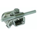 Gutter clamp Al f. bead 16-22mm with clamping frame f. Rd 8-10mm