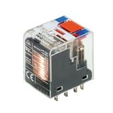 Miniature industrial relay, 24 V DC, No, 4 CO contact (AgNi) , 240 V A