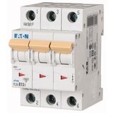 Miniature circuit breaker (MCB), 13 A, 3p, characteristic: B