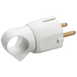 2P+E plug - 16 A with ring - German standard - plastic - whit - gencod labelling