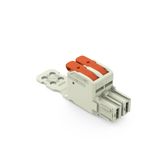 832-1102/332-000 1-conductor female connector; lever; Push-in CAGE CLAMP®