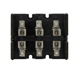 Eaton Bussmann series Class T modular fuse block, 300 Vac, 300 Vdc, 0-30A, Box lug, Three-pole