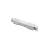 Track rail connector flexible White