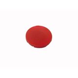 Button plate, flat red, blank
