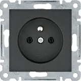 2P+Z socket - black