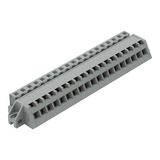 1-conductor female connector, angled CAGE CLAMP® 2.5 mm² gray