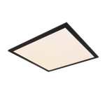 Alpha LED ceiling lamp 45x45 cm matt black