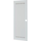 Replacement door, WIFI, with vents,, white, 5-row, for flush-mounting (hollow-wall) compact distribution boards