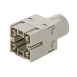 Han 300A crimp module, male